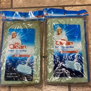 Mr. Clean Sponge Mop Refill with Scrubber Bundle